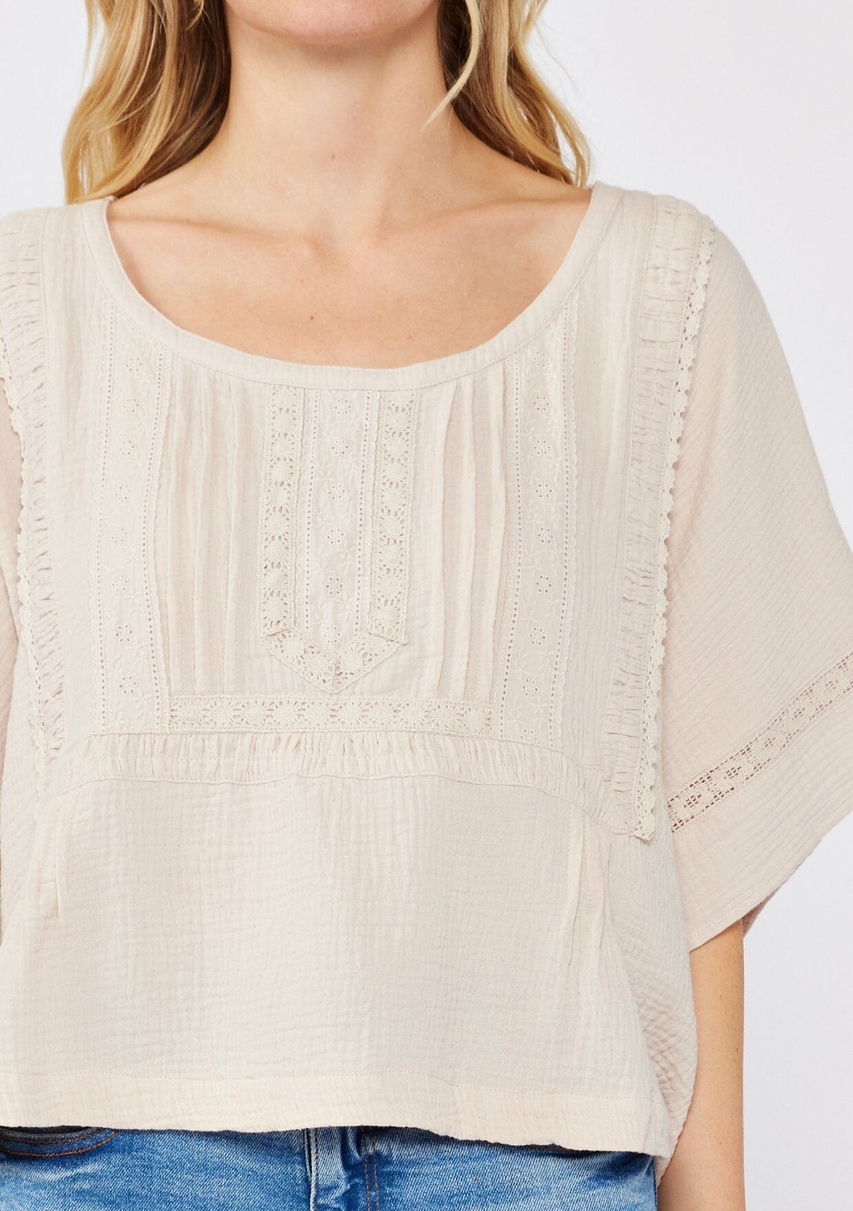 Livin' In it Cotton Blouse