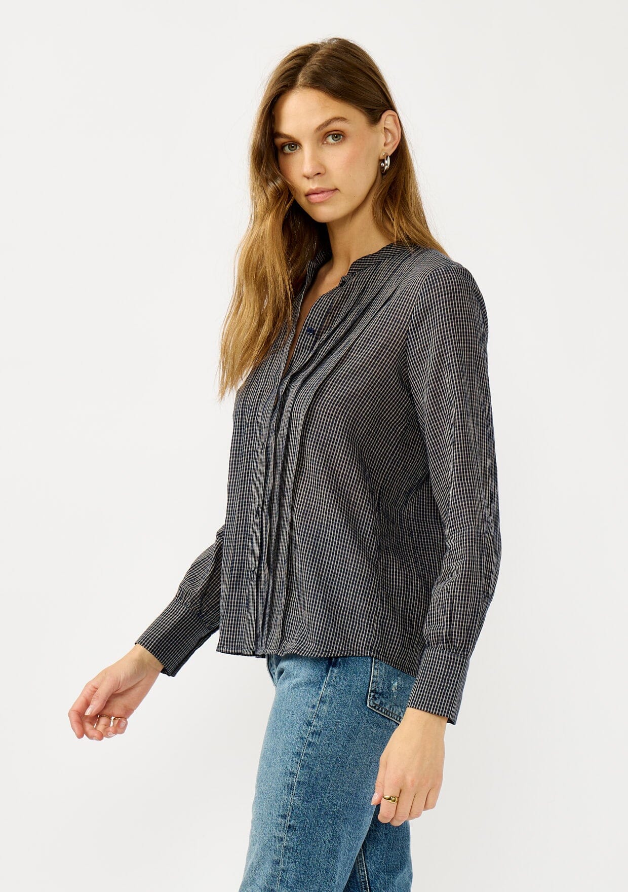 Alma Checkered Blouse