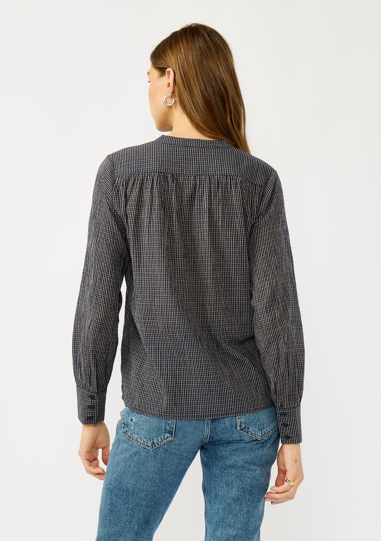 Alma Checkered Blouse