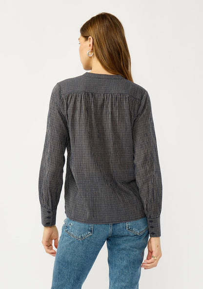 Alma Checkered Blouse