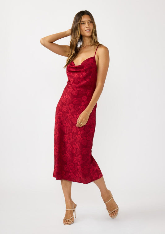 Wild Rose Midi Dress