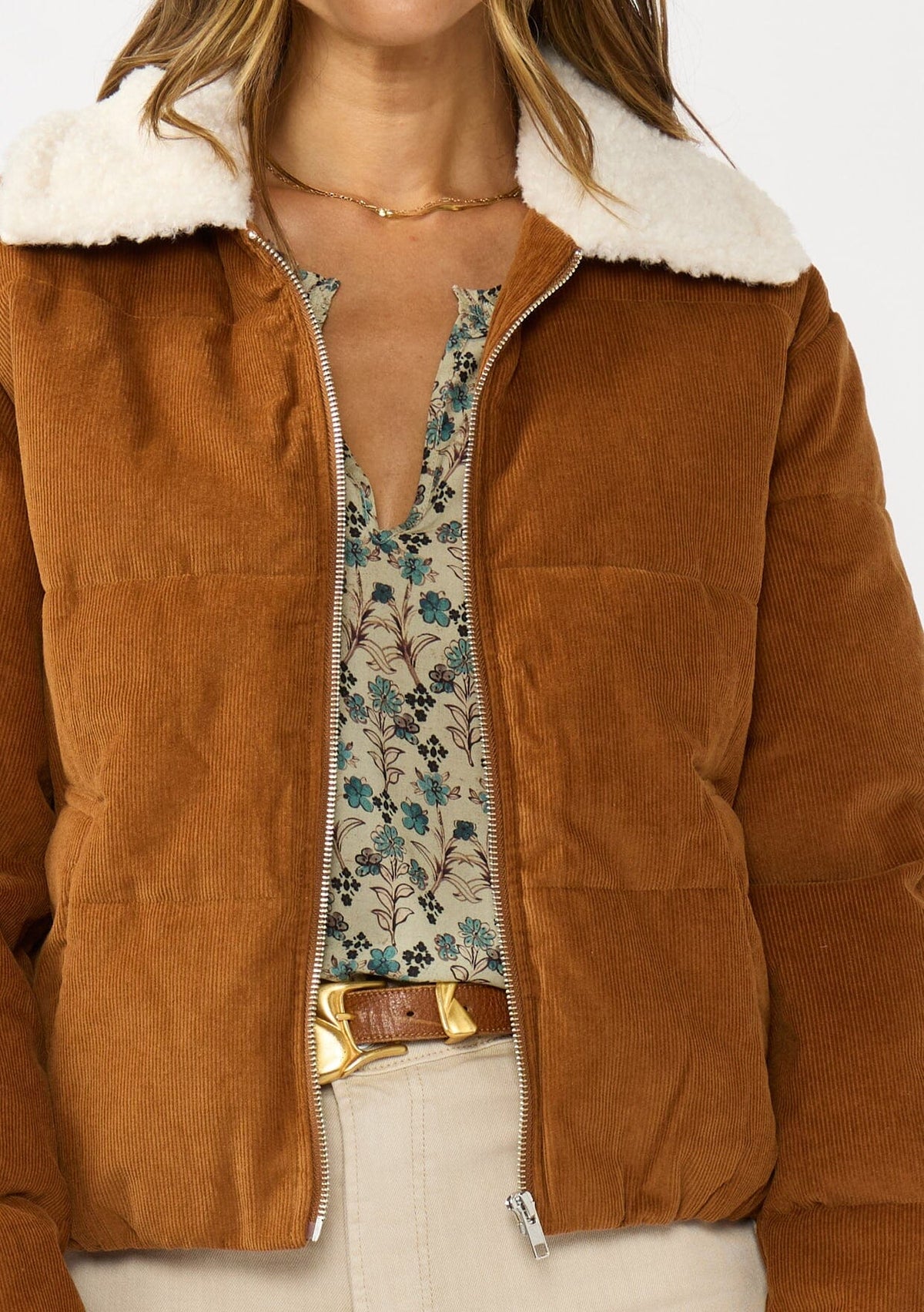 Wrangler Corduroy Puffer Jacket