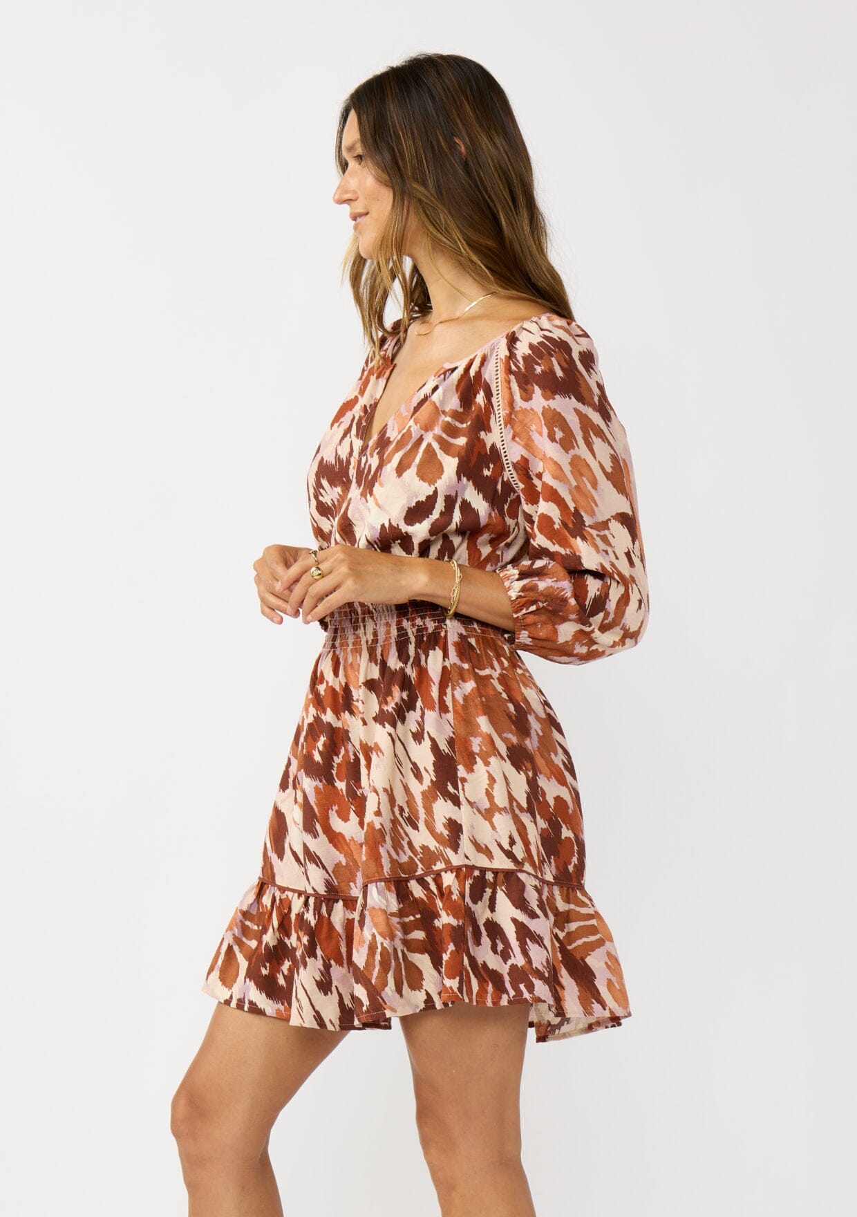 Clay Stroke Mini Dress