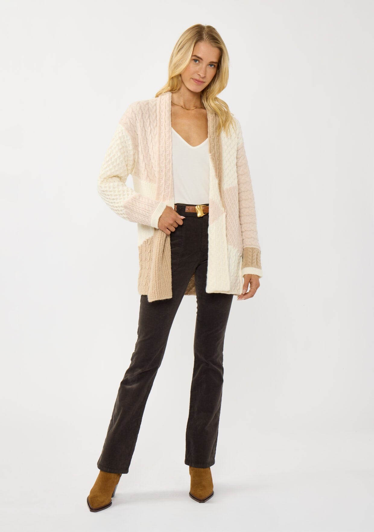 Evie Cable Knit Cardigan