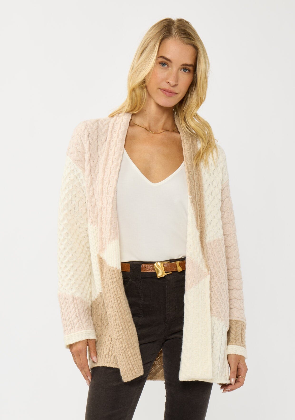 Evie Cable Knit Cardigan