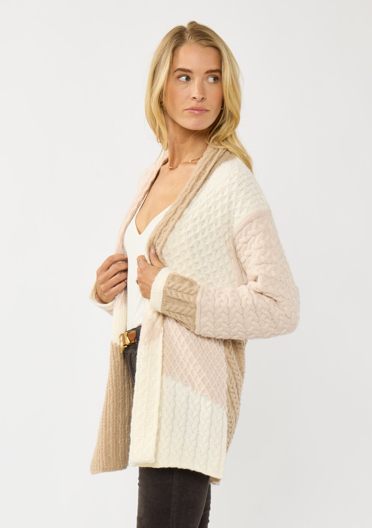 Evie Cable Knit Cardigan