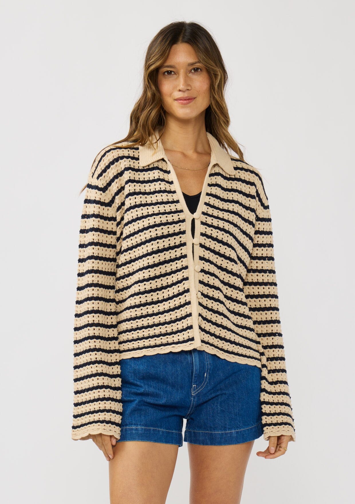 Santorini Striped Cardigan
