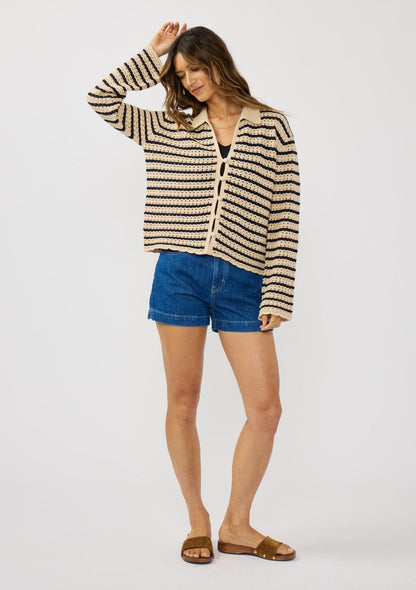 Santorini Striped Cardigan