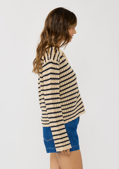 Santorini Striped Cardigan