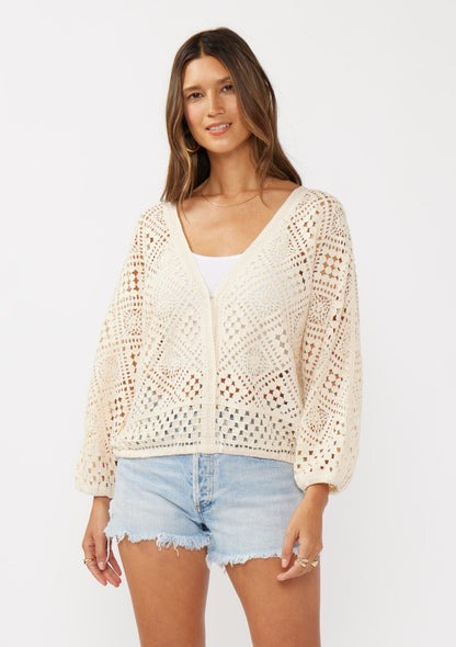 Iris Crochet Wrap Top