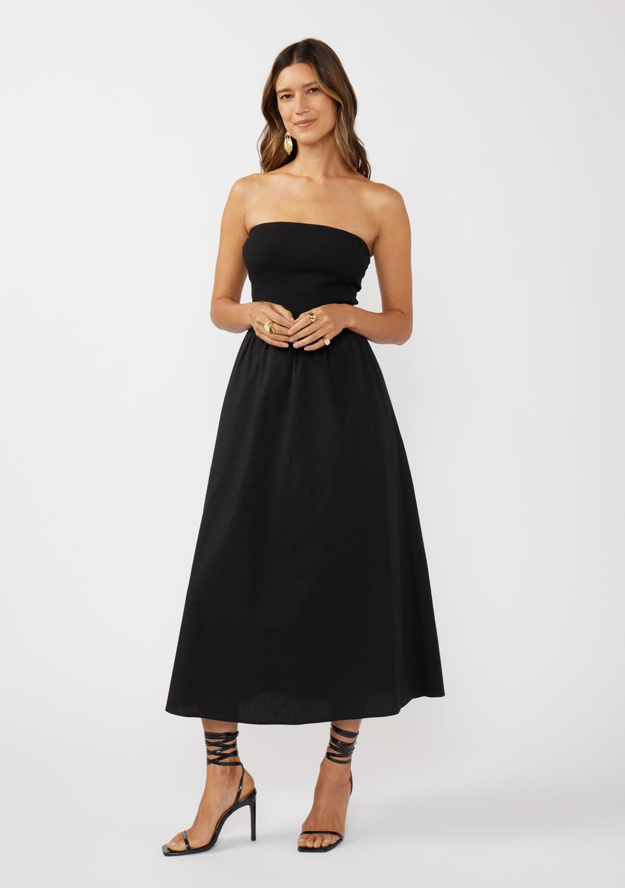 Mara Strapless Midi Dress