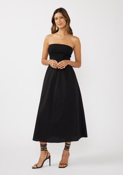 Mara Strapless Midi Dress