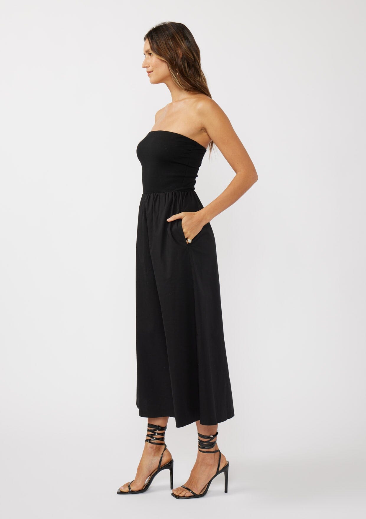 Mara Strapless Midi Dress
