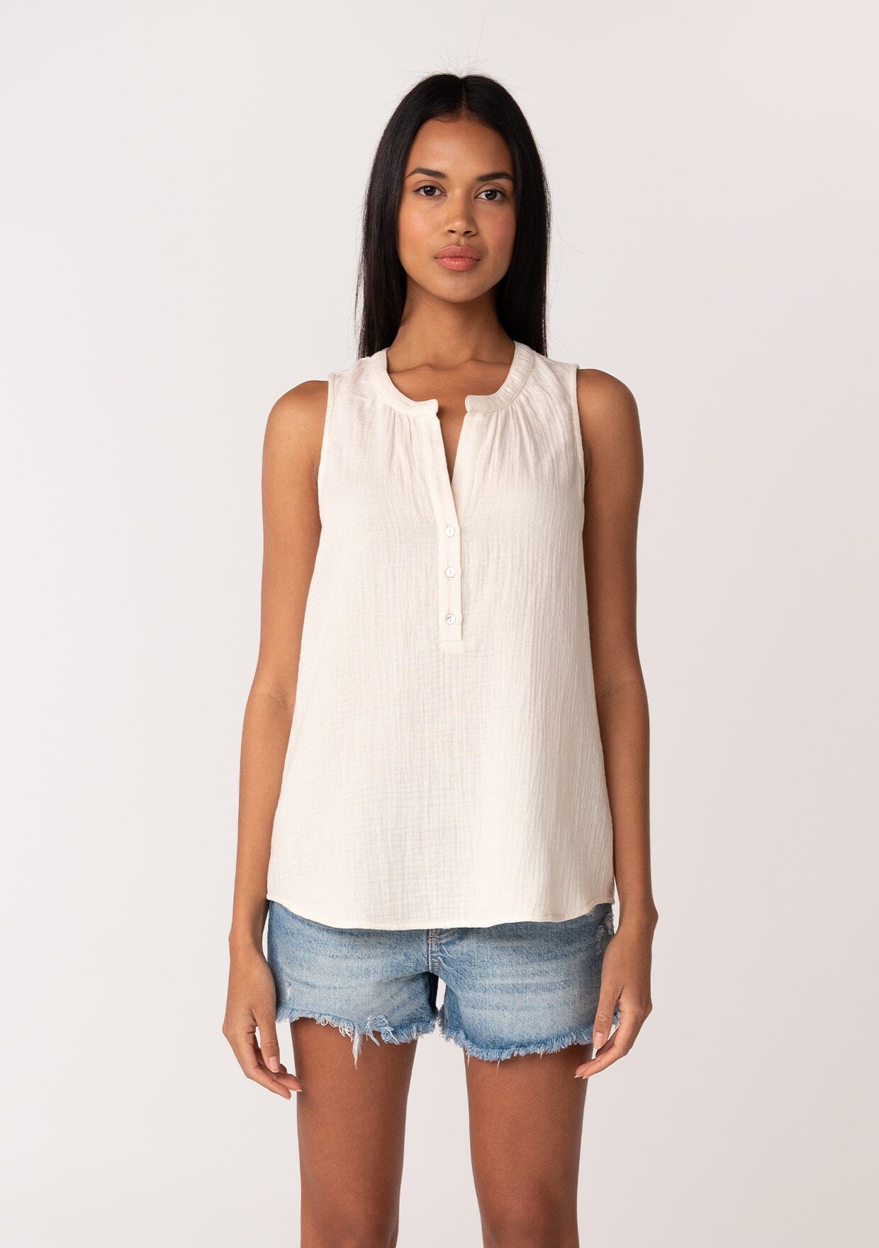 Lue Henley Tank Top