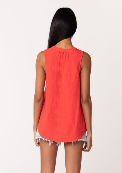 Lue Henley Tank Top