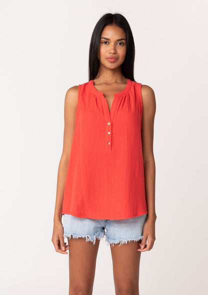 Lue Henley Tank Top
