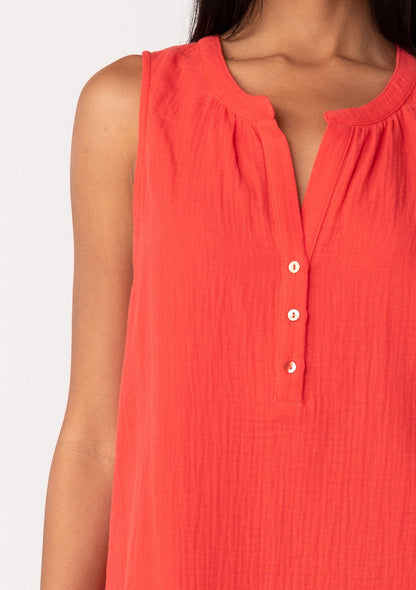 Lue Henley Tank Top