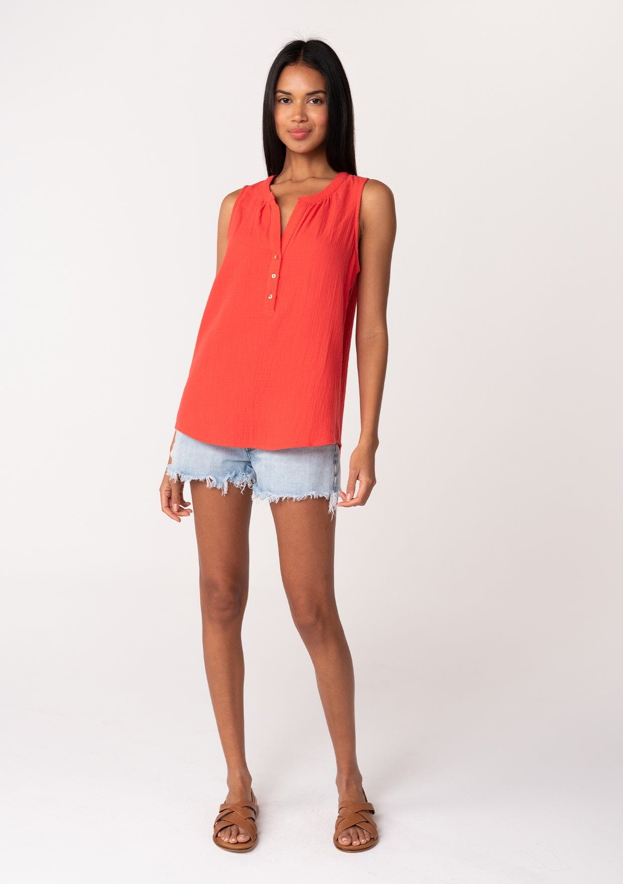 Lue Henley Tank Top