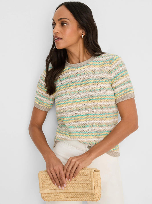 Layered Knit Sweater Tee