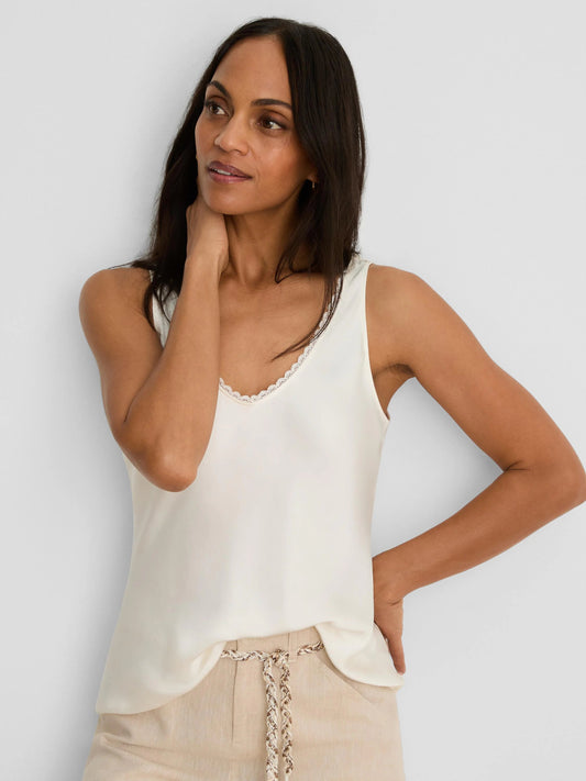 Lace Trim Day Gloss Tank
