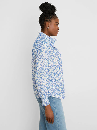 Embroidered Tile Shirt