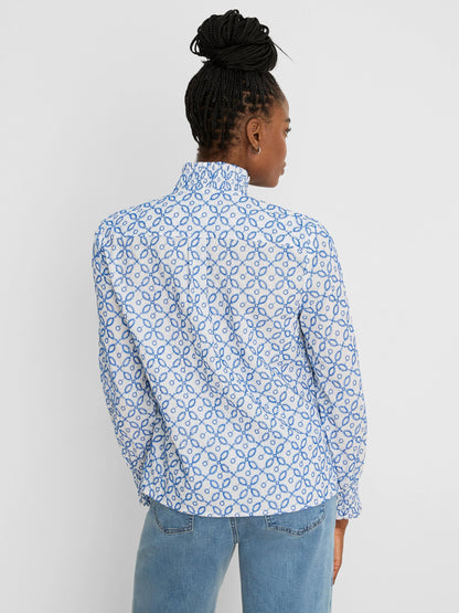Embroidered Tile Shirt