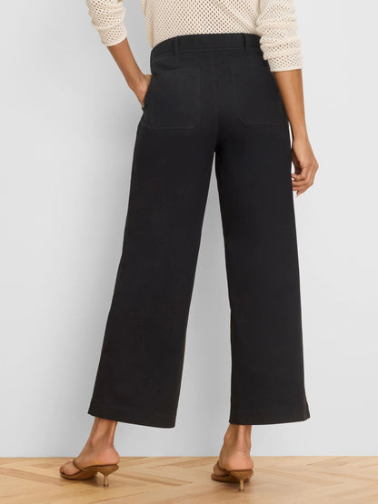 Highland Wide Leg Soft Stretch Belted Ankle Pant