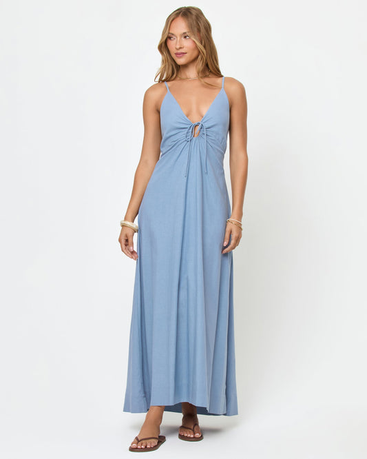 Mabel Maxi Dress - Chambray