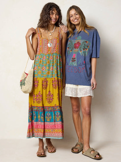 Life Is A Canvas Cotton Tee - Freedom
