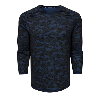Kennebec Wolfpack Camo Long Sleeve Sport Tee