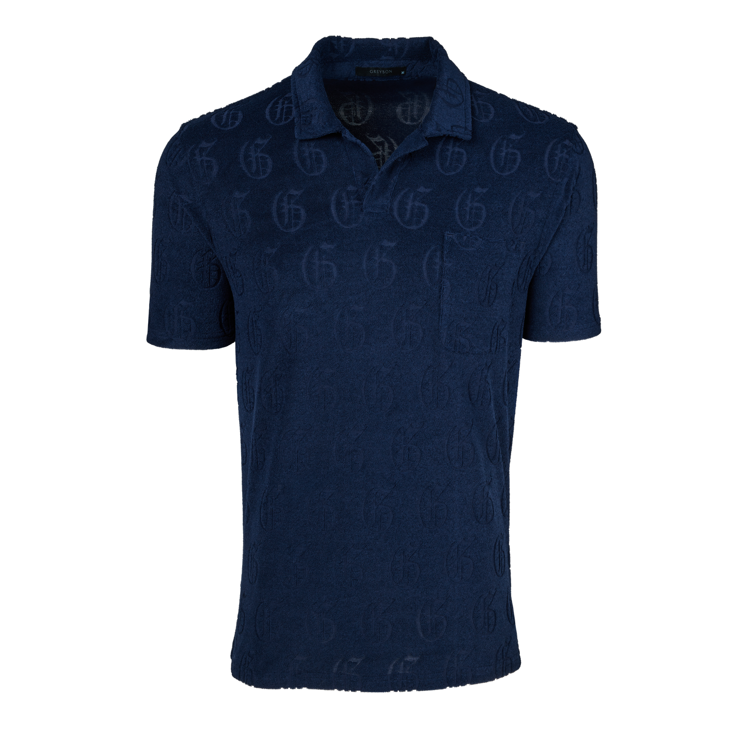 Gothic "G" Jacquard Terry Short Sleeve Polo