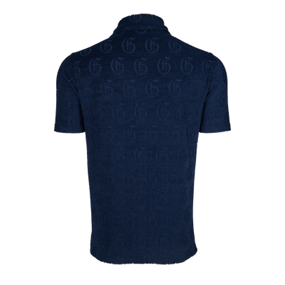 Gothic "G" Jacquard Terry Short Sleeve Polo