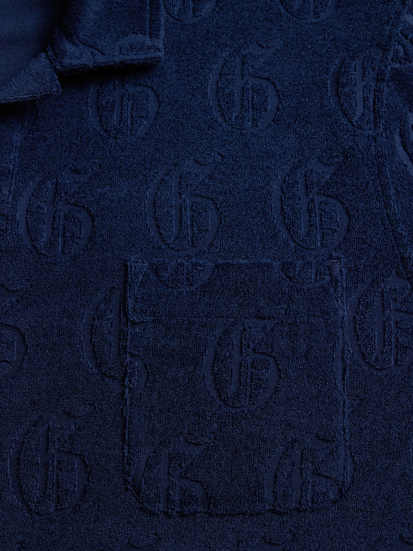 Gothic "G" Jacquard Terry Short Sleeve Polo