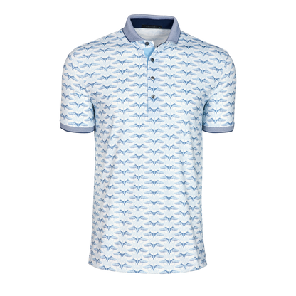 Silver Stilt Short Sleeve Polo