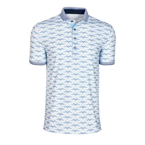 Silver Stilt Short Sleeve Polo