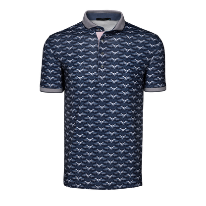 Silver Stilt Short Sleeve Polo