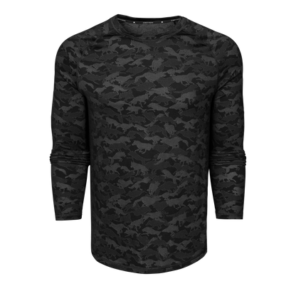 Kennebec Wolfpack Camo Long Sleeve Sport Tee