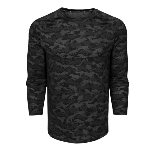 Kennebec Wolfpack Camo Long Sleeve Sport Tee