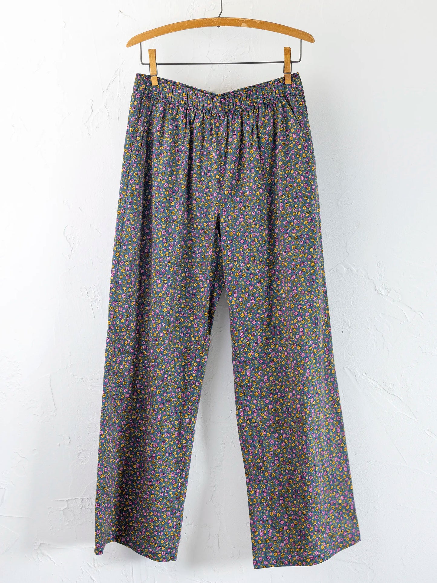 Mix & Match Cotton Pajama Pants - Mari Ditsy Navy