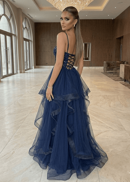 Midnight Shine Gown - Navy