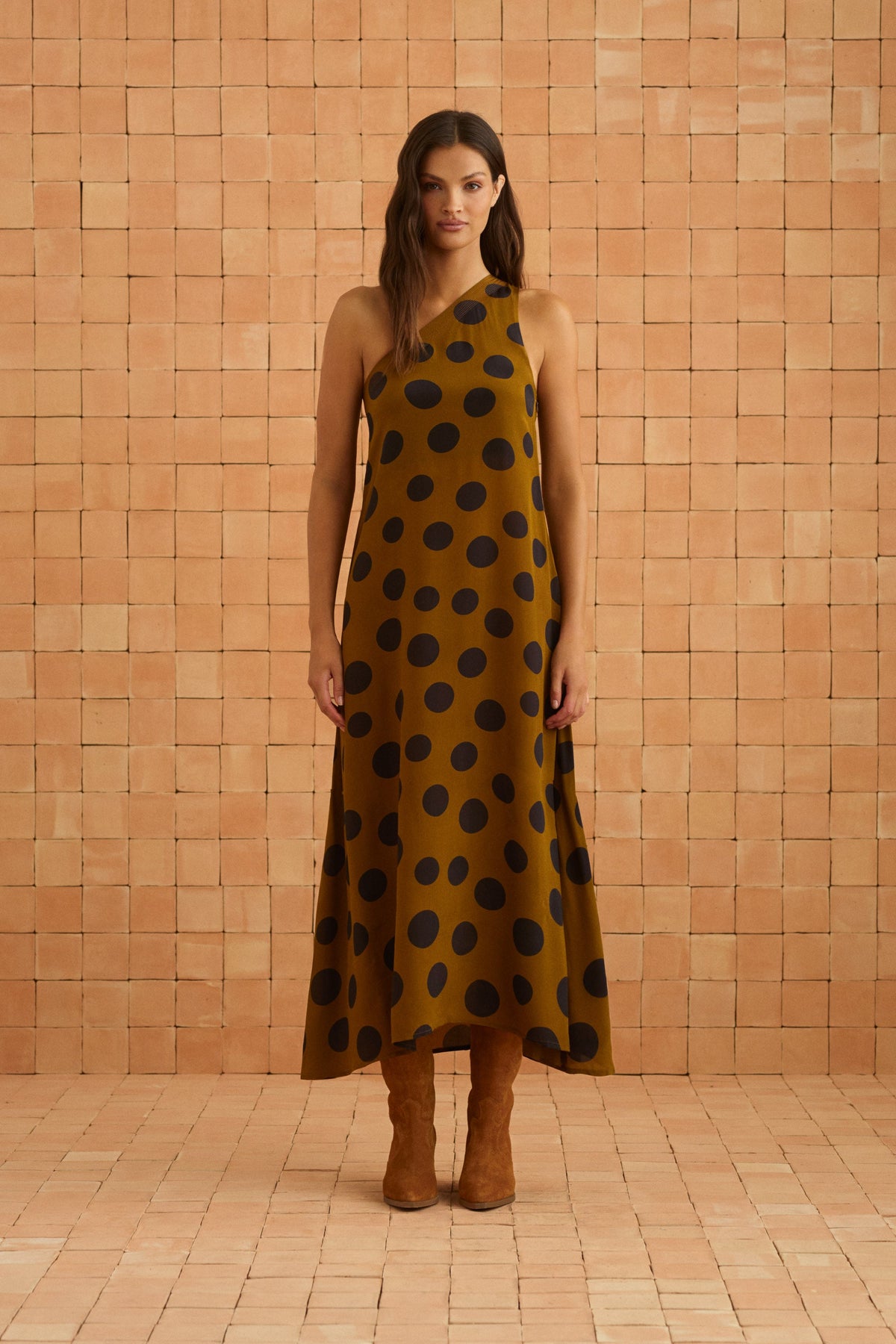 Minka Dress In Ginger Spot