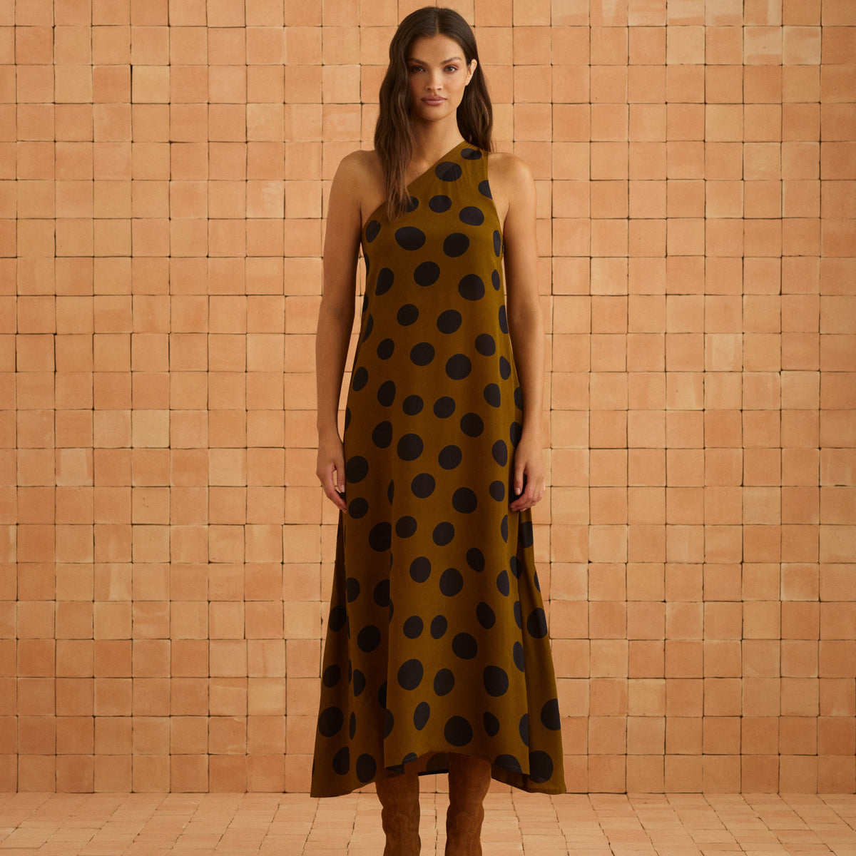 Minka Dress In Ginger Spot