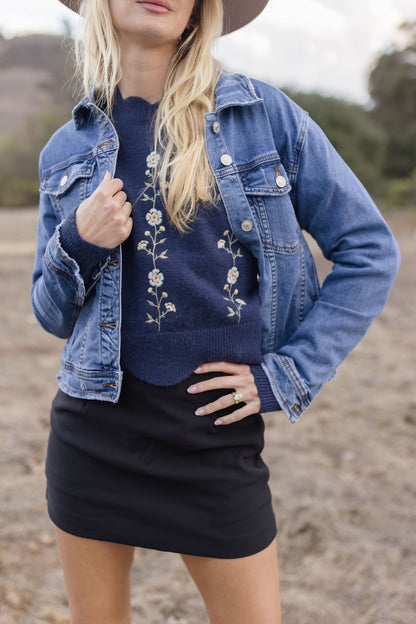 Rue Denim Jacket Medium Wash