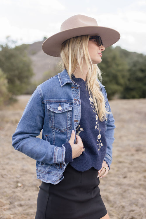 Rue Denim Jacket Medium Wash