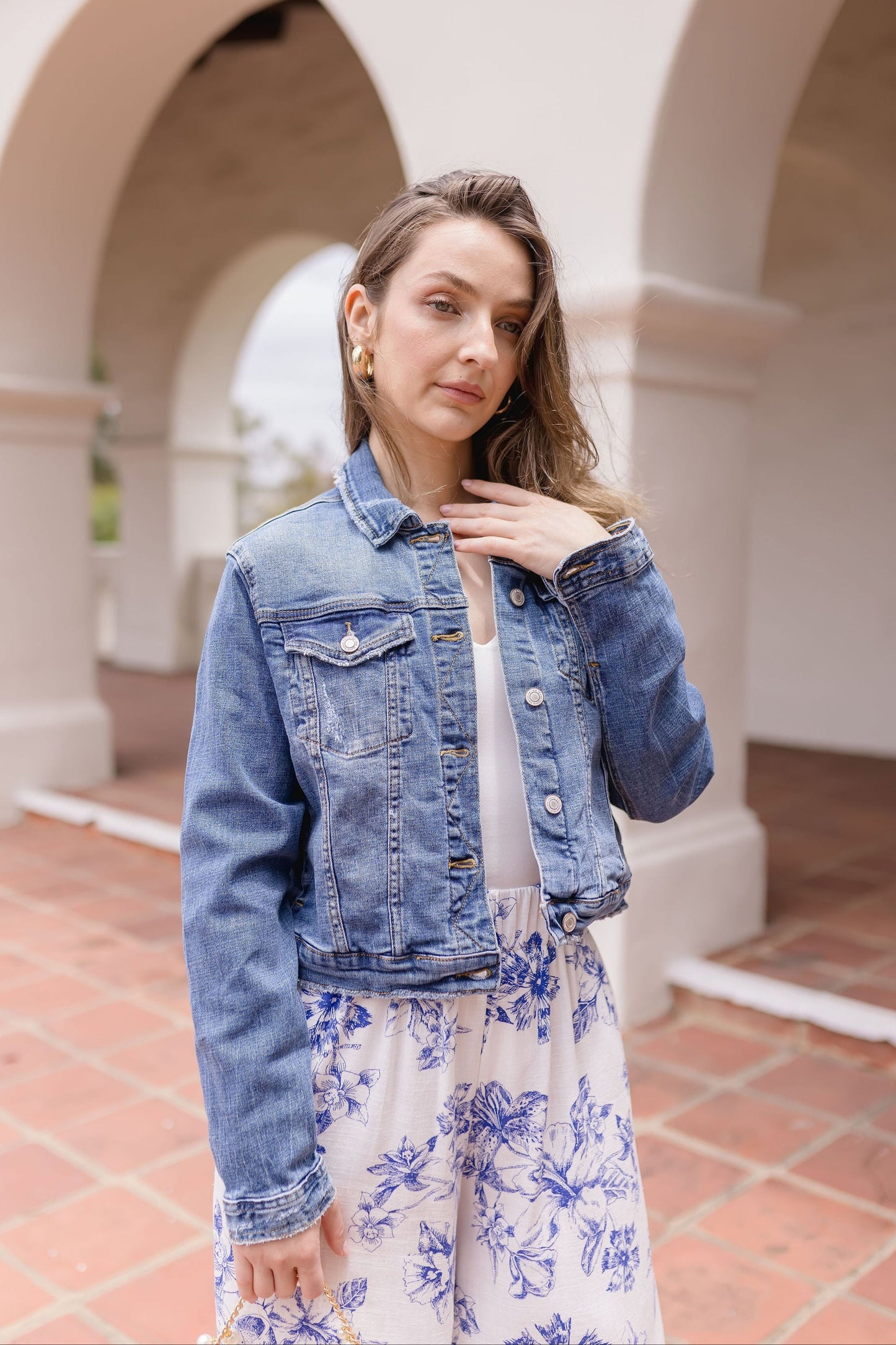 Rue Denim Jacket Medium Wash