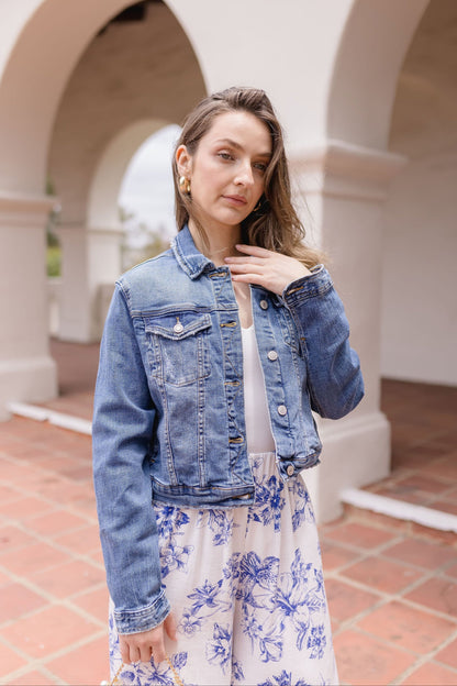 Rue Denim Jacket Medium Wash