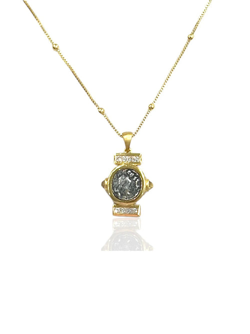 Tat2 Designs Gold Leon Coin Necklace