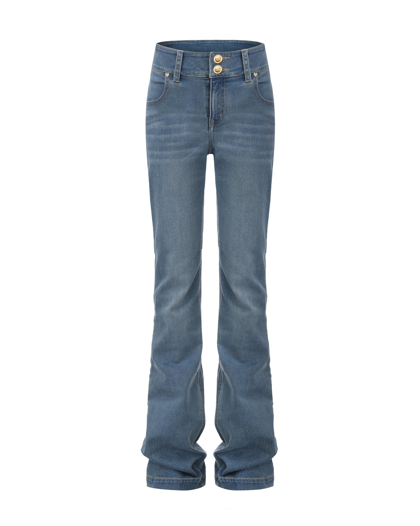Gia High-Waist Bootcut Jeans