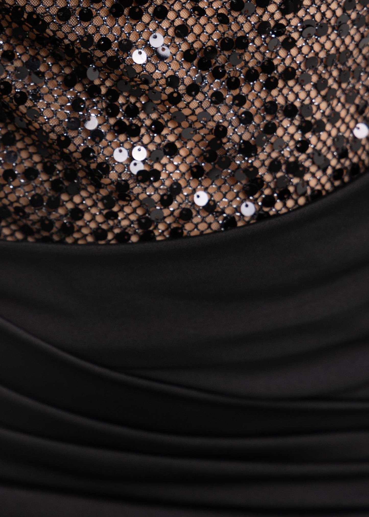 Never Guilty Sequin Mini Dress - Black