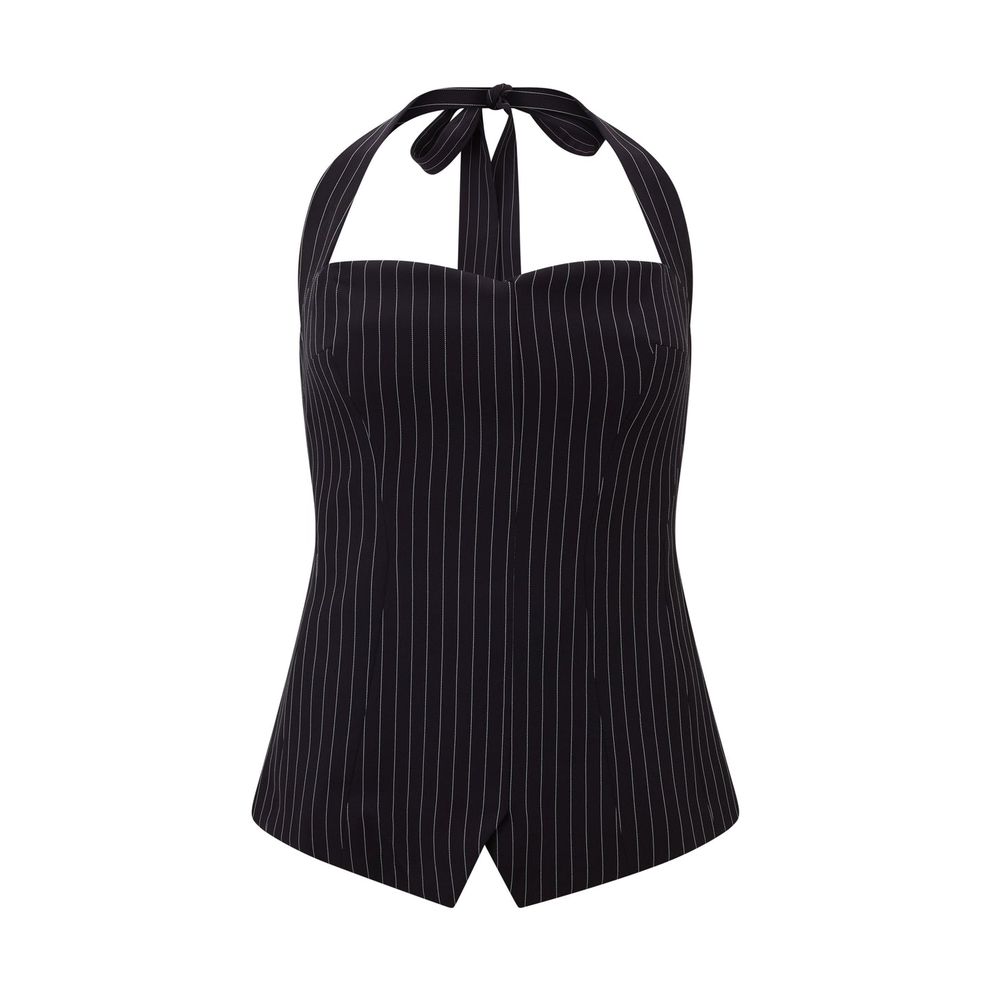 Pinstripe Halter Top